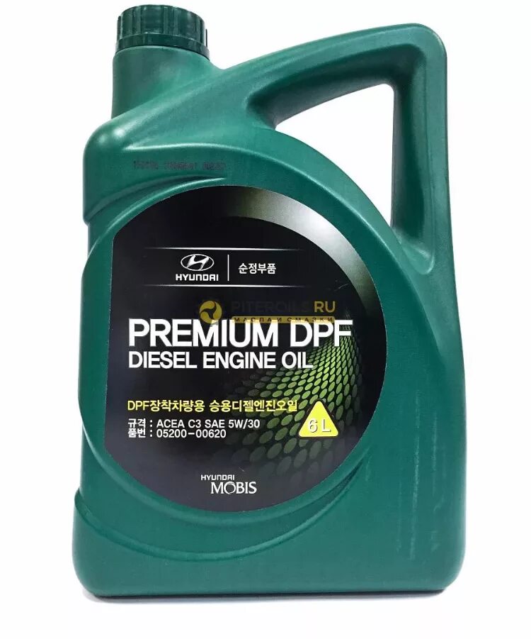 Premium DPF Diesel 5w-30. Hyundai-Kia 0520000620. Hyundai/Kia DPF Diesel, 5w-30. Масло моторное синтетическое Diesel engine Oil Premium DPF 5w/30, 6l. Дизельное масло 5 30