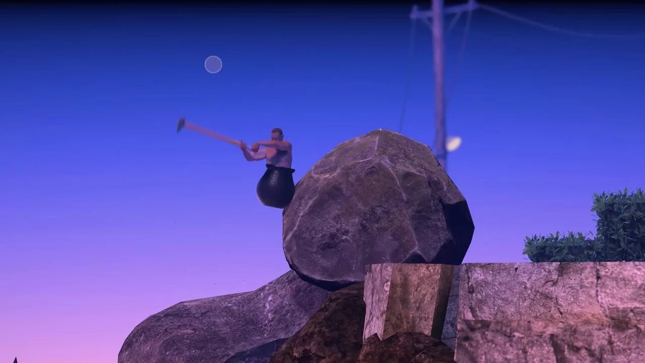 Getting over it спидран. Getting over it with Bennett Foddy СПИД РАН. Спидран гетинг ОВКР ИТ. Игра про мужика в котле с кувалдой.