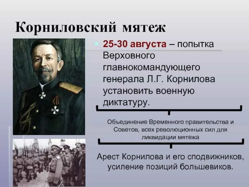 Мятеж определение. Мятеж генерала л.г. корнилова. военная диктатура корнилова корниловский мятеж. мятеж генерала корнилова дата. выступление генерала корнилова корниловский мятеж.