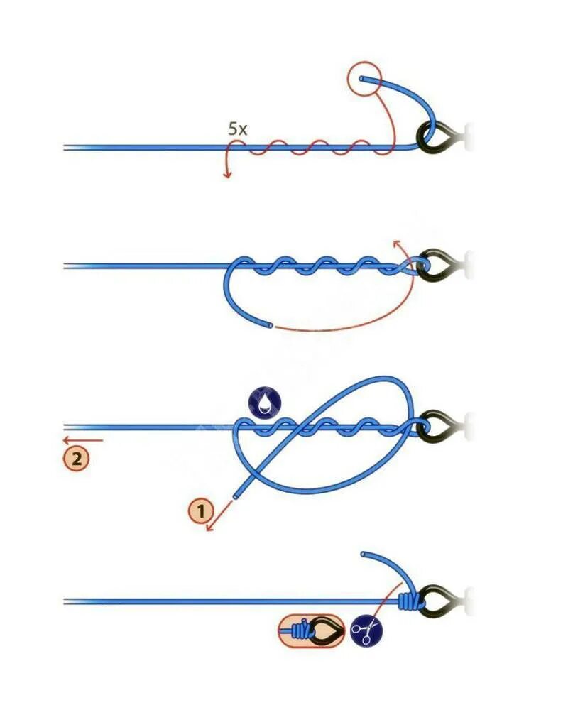Как крепится леска. Паломар узел поводок. Узел Паломар для лески. Узел Паломар для флюрокарбона. Узел привязки карабина к плетенке.