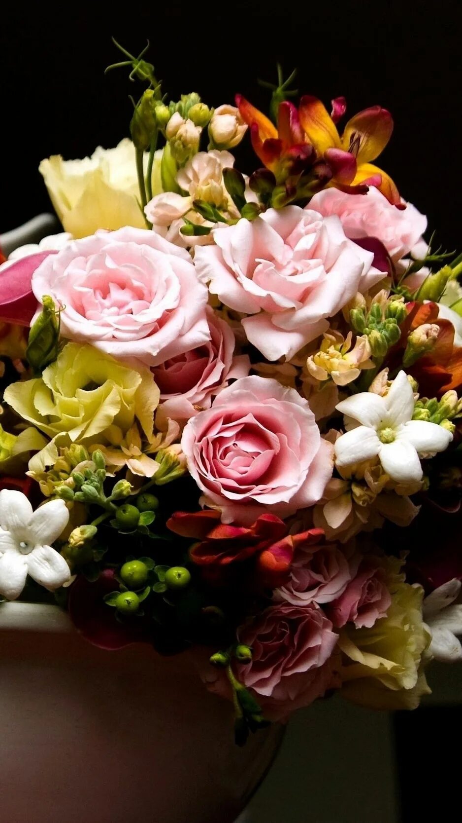 Download wallpaper 1600x1200 gerbera, rose, lily, calla lilies, orchids, flowers