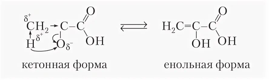 Пировиноградная кислота. Хлорпропановая кислота. Енольная форма пировиноградной кислоты. Щавелевоуксусная кислота. 3 хлорпропановая кислота