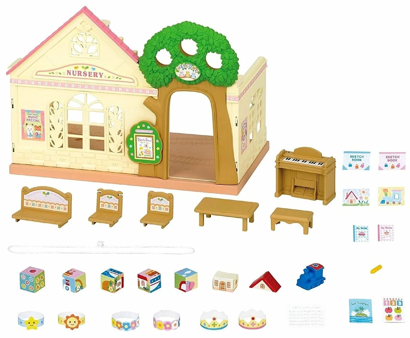 игровой набор детский сад. набор посуды совтехстром пикник у531. Rainbow nursery sylvanian. набор с элементами конструктора playmobil city life 5634 детский сад с игровой площадкой. игровой набор детский сад.