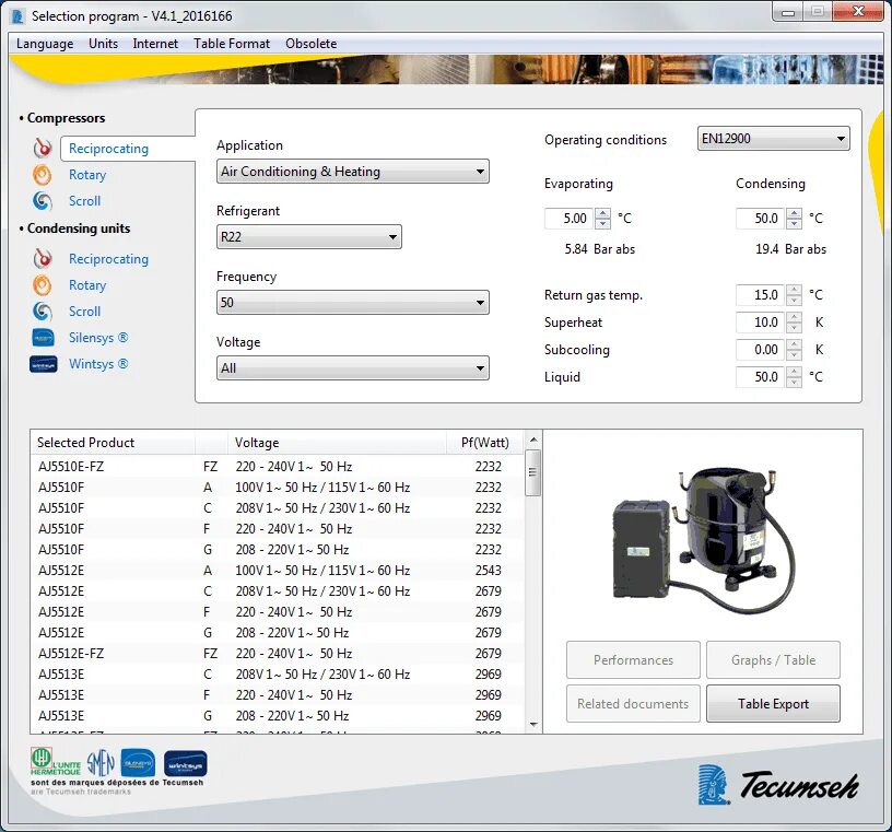 Selection software