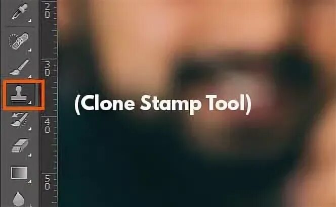 Clone stamp. Clone stamp