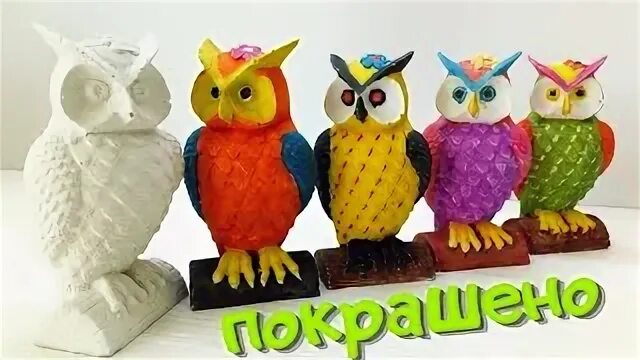 Как покрасить гипсовую фигурку