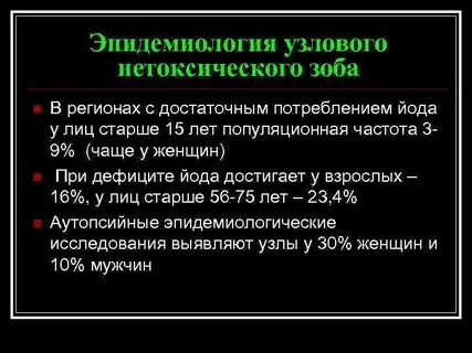 Многоузловой зоб 2 степени