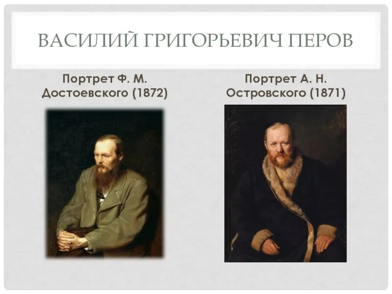 Размер портретов историков. Картина островского. Картина островского. Портрет драматурга островского перов. Портрет достоевского 1872 перов.
