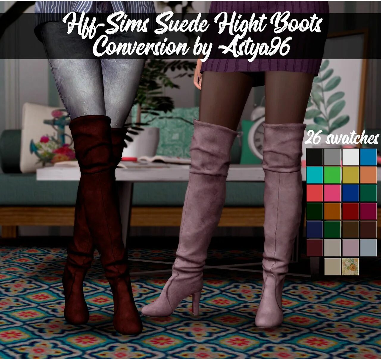 Sim boot. Сапоги chanel sims 4. симс 4 мод сапоги. симс 4 высокие сапоги. sims 4 ботфорты.