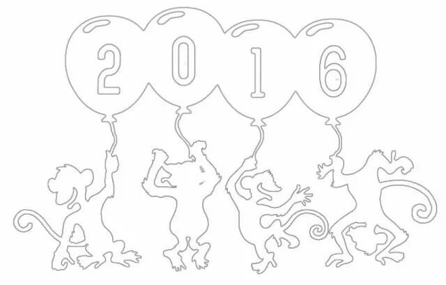 Трафареты на окна к Новому году 2020 - рисунки и шаблоны для вырезания Трафареты