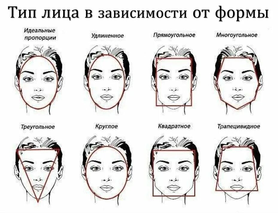 Подобрать подходящий с помощью. Тип лица овал. Типы лица схемы. Формы лица схема. Как опредрлитььтип лица.