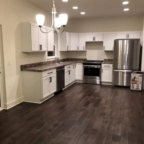 Kitchen Progress: Pergo Flooring Before and After - Lauren McBride Pergo floorin