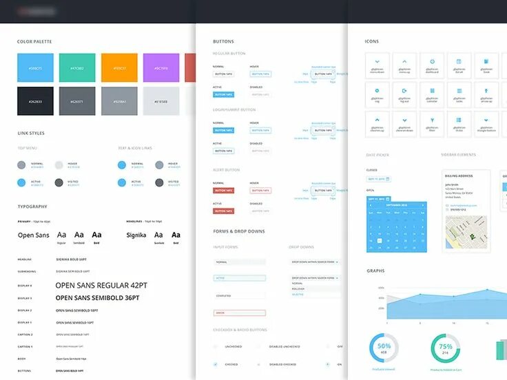 The style guide. Стили ui. ui style guide. системная палитра ui kit. стайлгайд пример.
