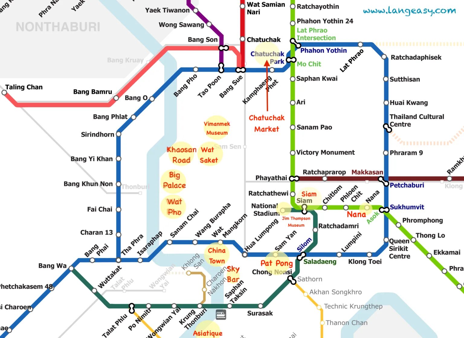 Карта метро Бангкока 2022. Метро Бангкока схема 2022. Метро Бангкока схема 2023. BTS Skytrain (система метро, Бангкок).