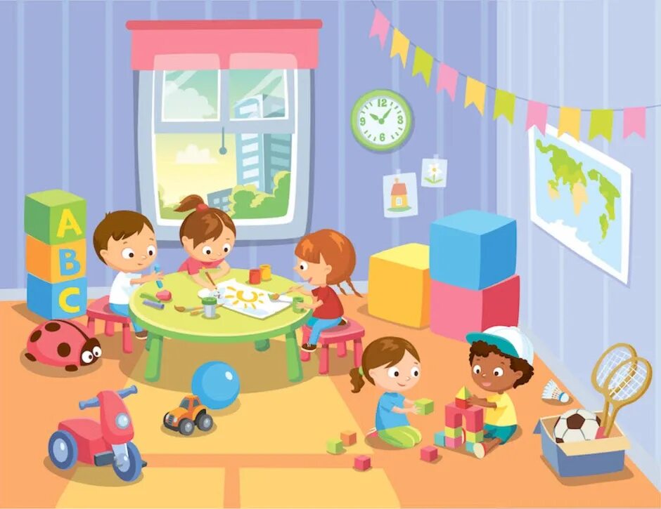 Детская комната мультяшная. Помещения детского сада. Комната в детском саду. Мультяшные комнаты. Игровая комната мультяшная.