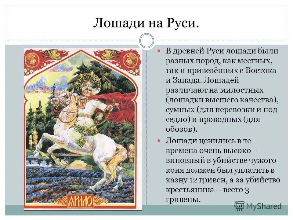 Лошадь в древней Руси. Коневодство в древней Руси. Лошади Киевской Руси. Описание древнерусского коня. Почему именно конь