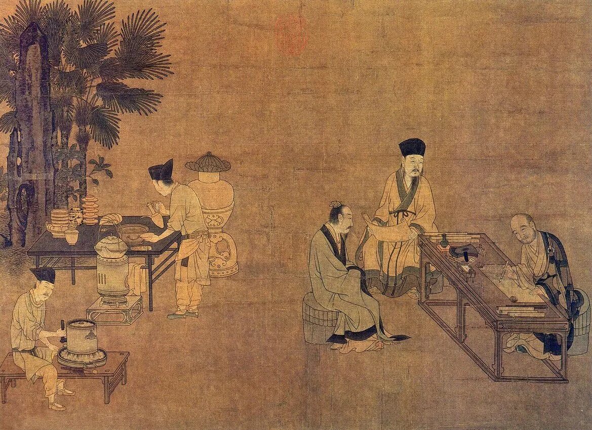 Чайная церемония древнего Китая Династия Тан. Чайная церемония в древнем Китае. Чаепитие в древнем Китае. Древняя китайская церемония чаепития.