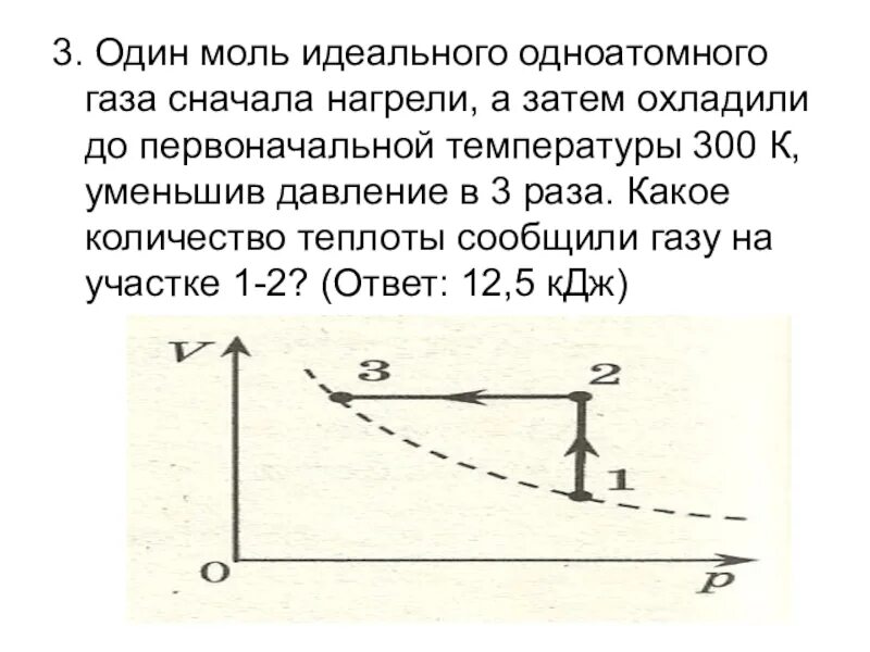 Трем молям одноатомного идеального газа. 1 Моль идеального одноатомного газа. Один моль идеального одноатомного газа. 1 Моль одноатомного идеального газа сначала нагрели. Один моль идеального газа сначала нагревают затем охлаждают.