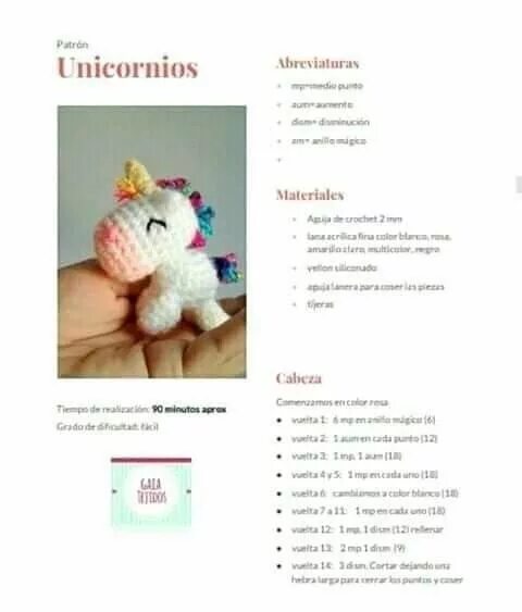 Игрушки крючком по одной схеме единорог Lily Rainbow Cheeks the Chibi Unicorn pattern by Elfin Thread Crochet unicorn, C