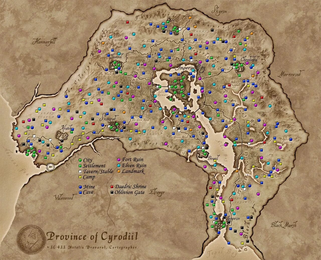 Святилища в обливион. The elder scrolls карта сиродила. the elder scrolls 4 oblivion карта. the elder scrolls iv oblivion карта мира. обливион 4 карта дорожных святилищ.