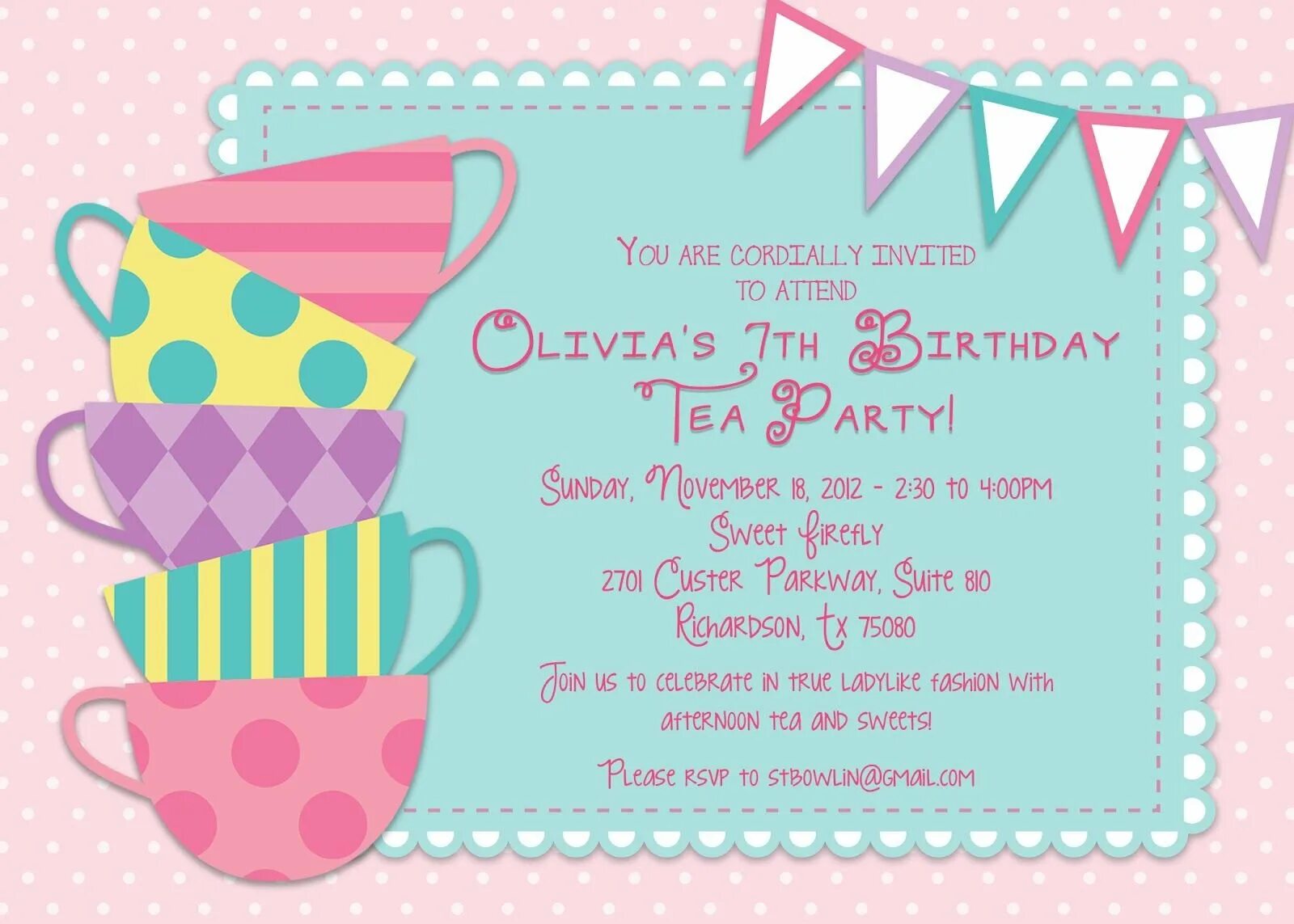 You received an invitation to