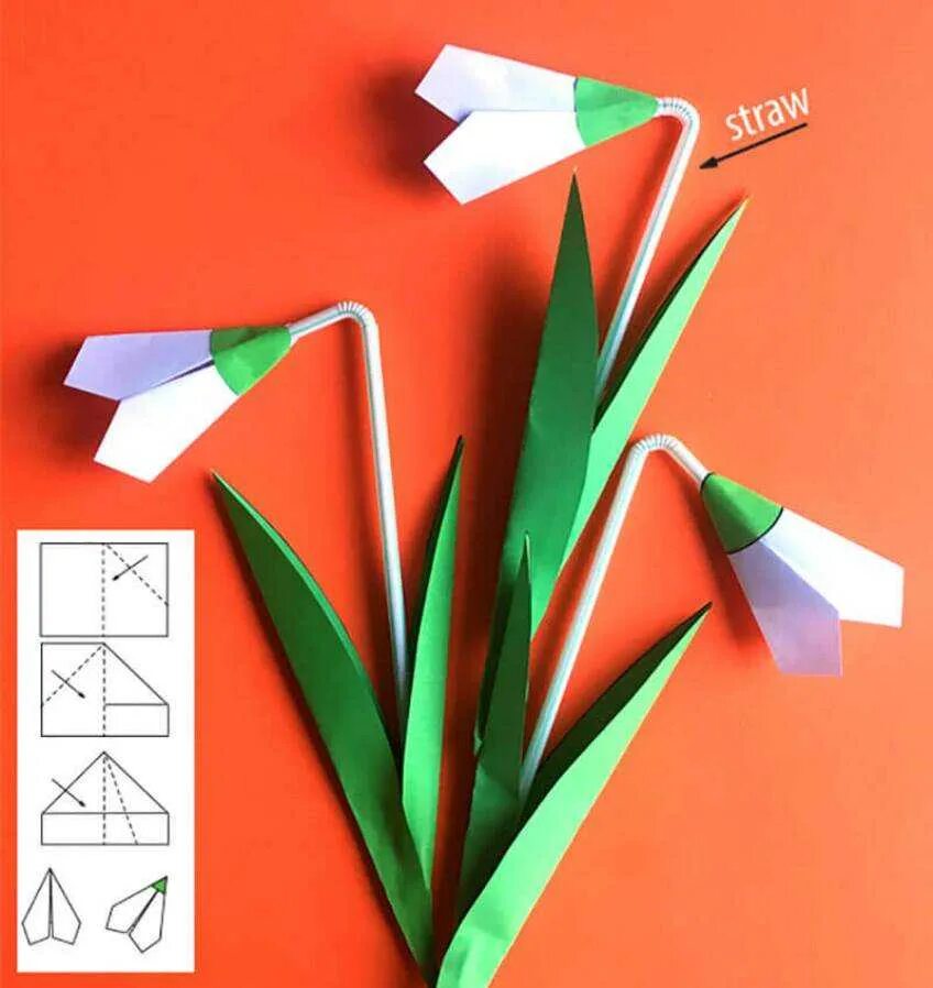 Весеннее оригами. Подснежники из бумаги. Поделка подснежники из бумаги. Оригами Подснежник. Подснежники из бумаги своими руками.