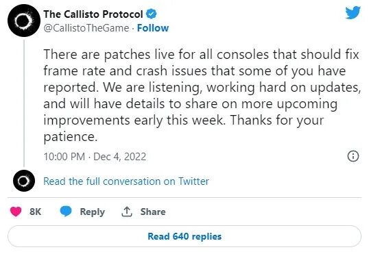 The callisto protocol настройка. The callisto protocol настройка