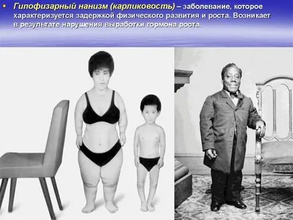Карликовость может быть результатом недостаточной функции