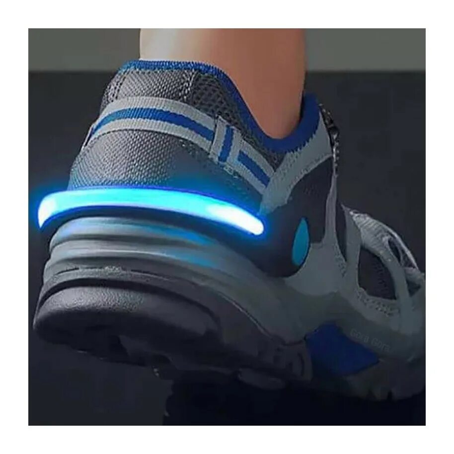 Клипсы на кроссовки. Подсветка Night Runner. Клипса для обуви светодиодная. Shoe me лед лампы.