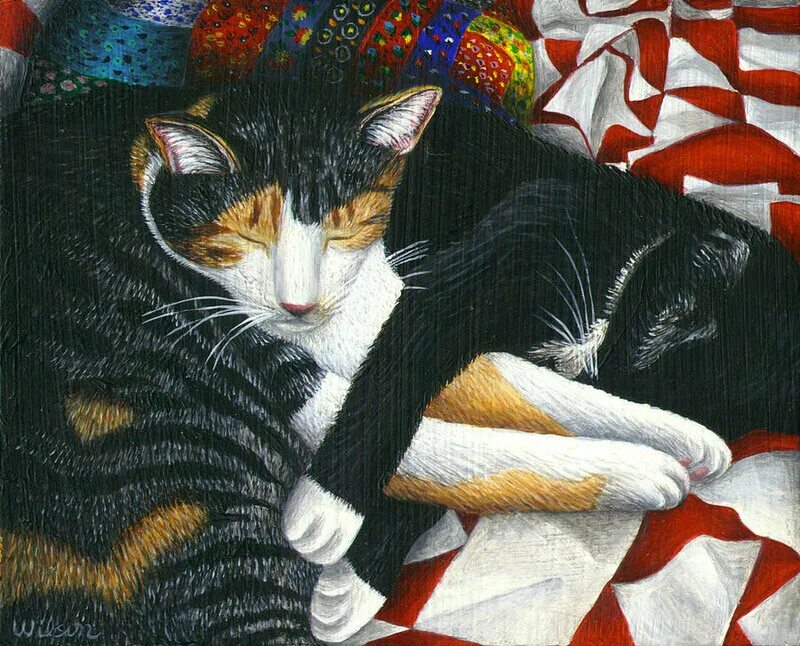 Кэт нап кот. Художник Carol Wilson. Американская художница коты. Кот дрёма Catnap. Кот Вилсон.