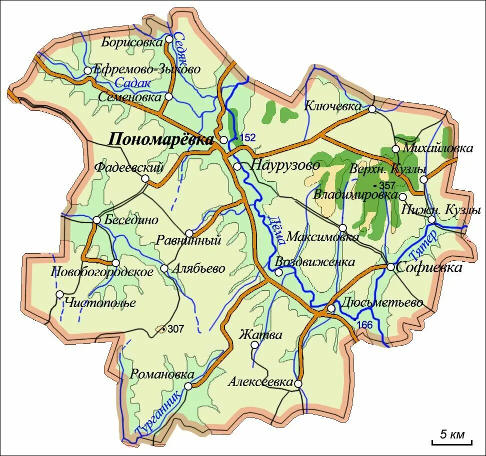 Ремонтное какая область. Карта Пономаревского района. Пономаревский район карта районов. Карта Пономаревского района Оренбургской. Оренбургский областной район Пономаревка.