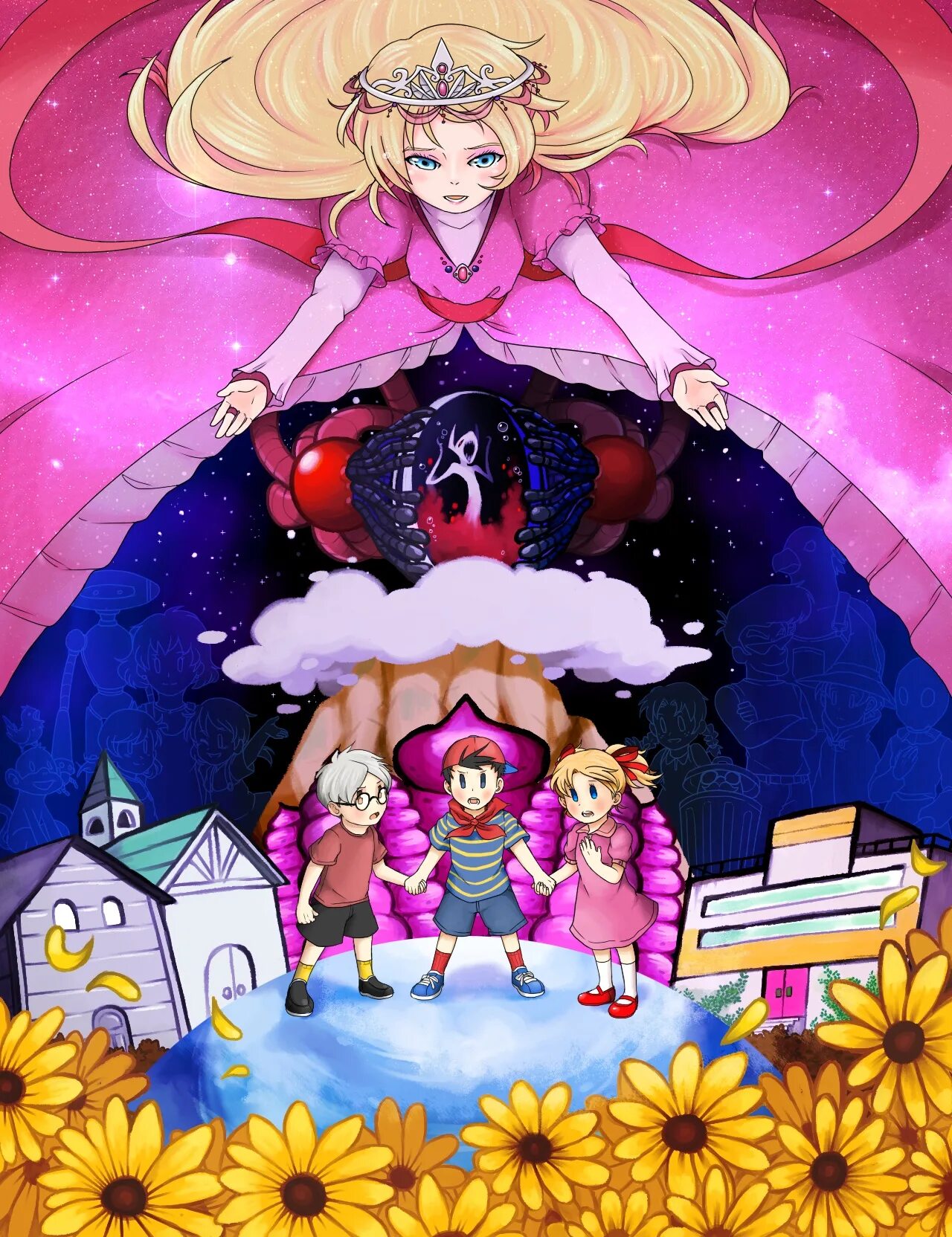 Mother 1 game. Гийгас mother. Earthbound. Earthbound Giegue. Earthbound beginnings.