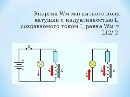 Какова энергия магнитного поля катушки индуктивностью 0.4