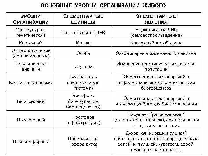 Уровни организации биологических систем таблица. Уровни организации живой материи биология таблица. Основные процессы уровней организации живой материи. Основные уровни организации живой материи таблица.