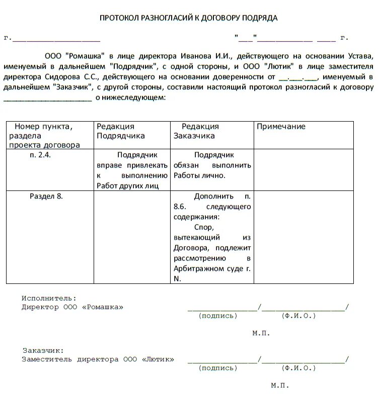 Форма протокола разногласий по 223 ФЗ. Форма протокола разногласий к договору подряда образец. Протокол разногласий к договору по 223 ФЗ образец. Протокол замечаний к договору.