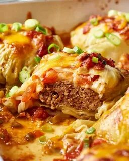 Стейк из капусты в духовке с фаршем