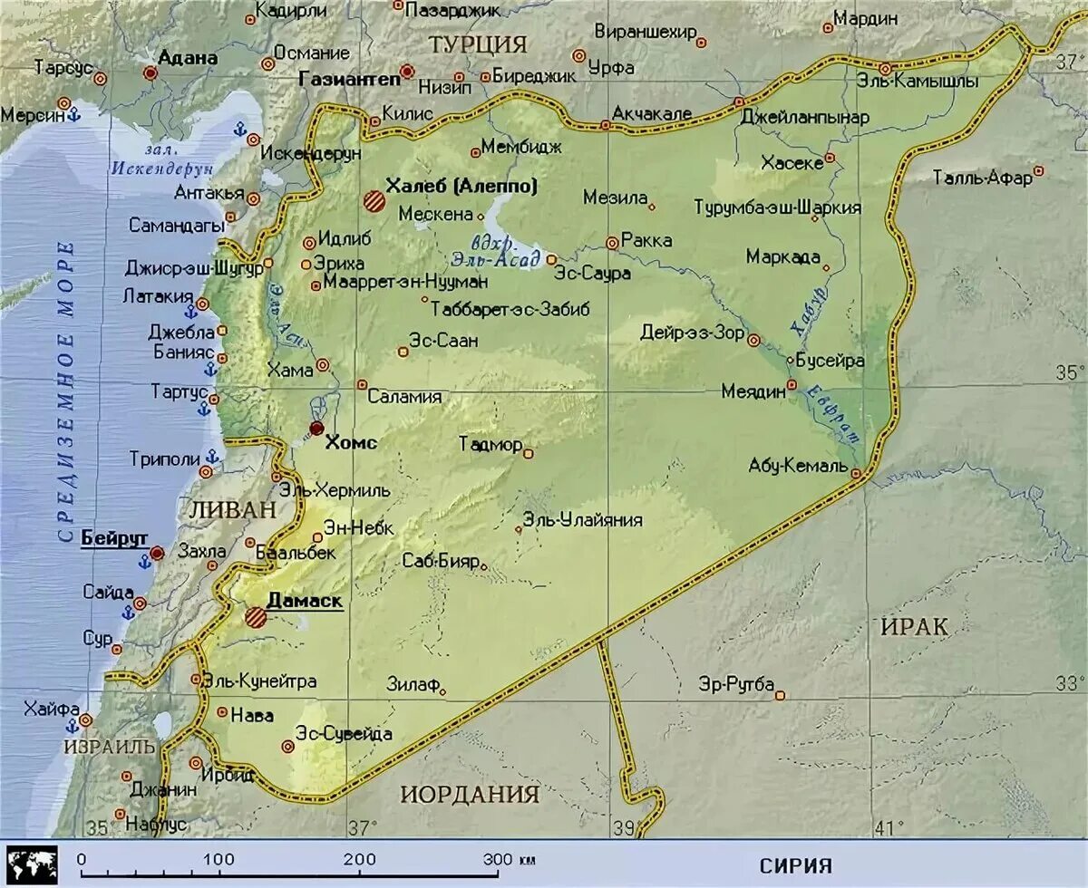 Дамаск где находится страна. Географическая карта Сирии. Карта Сирии на русском языке с городами подробная географическая. Физическая карта Сирии. Карта Сирии с городами.