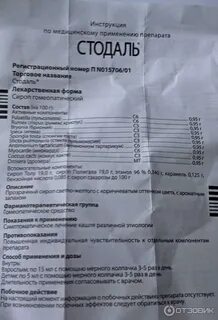 С какого возраста можно стодаль ребенку