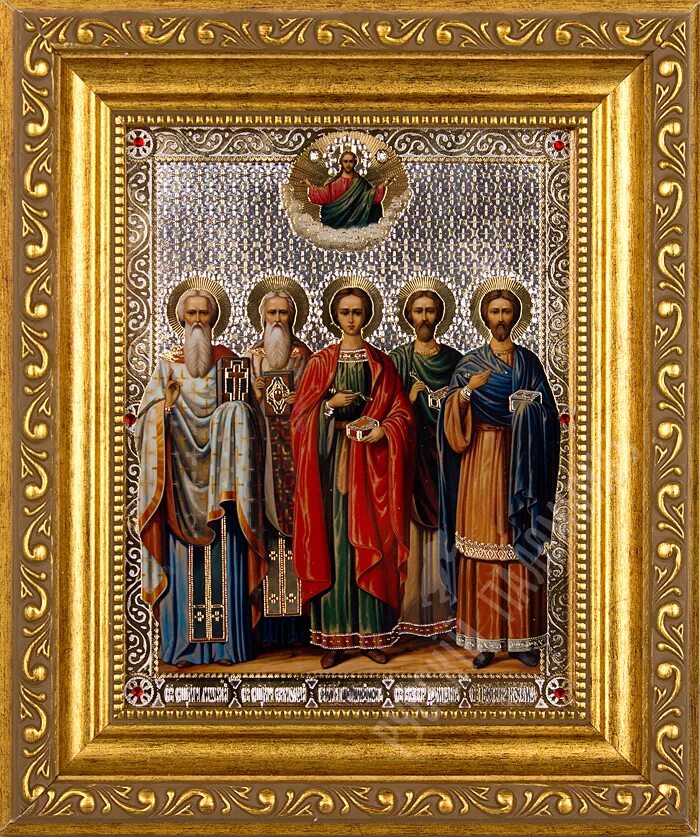 Соборная икона святых воинов.