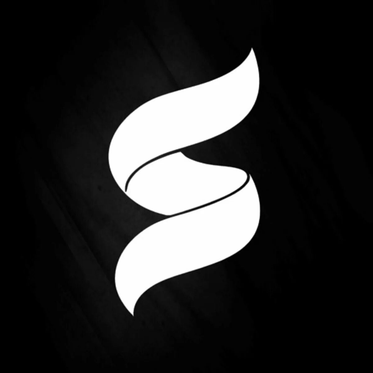 Буква s для логотипа. Аватарка с буквой s. Стилизованная буква s. Логотип на черном фоне.