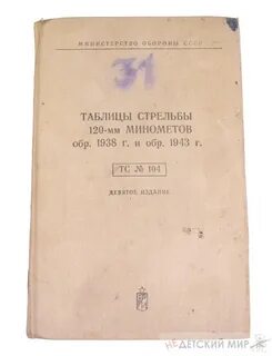 Таблица стрельбы