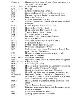 Хронологическая таблица рюрика