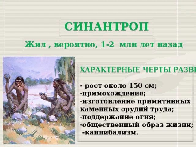 Выберите верные утверждения синантроп пекинский человек. Выберите верные утверждения синантроп пекинский человек