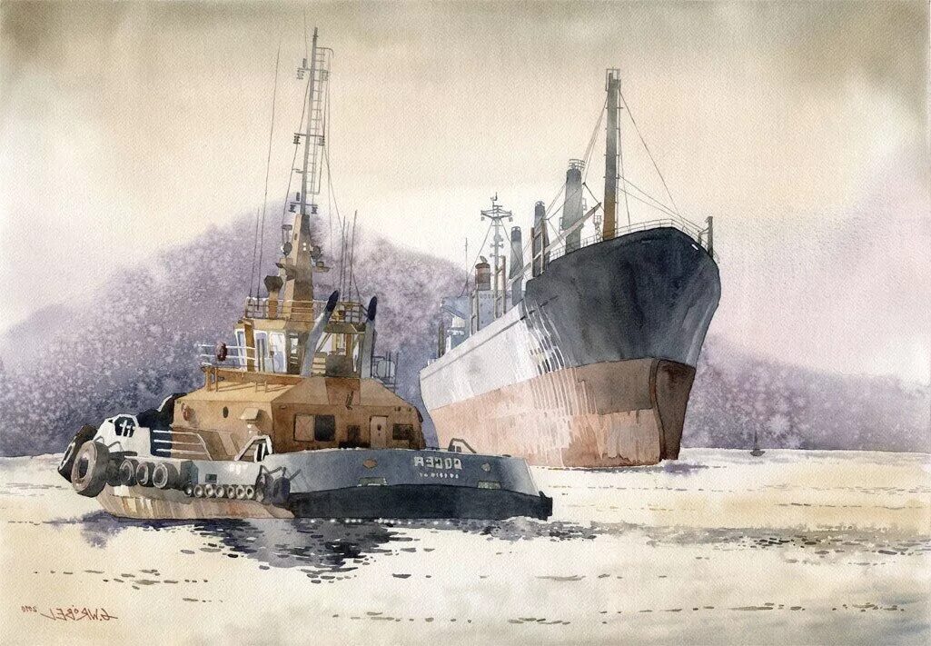 Художник нарисовал деревья море корабли. Художник гжегож врубель картины. парусники художник-акварелист. военный корабль акварелью. современные корабли в живописи.