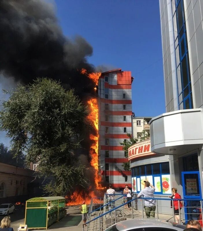 Что горит в ростове