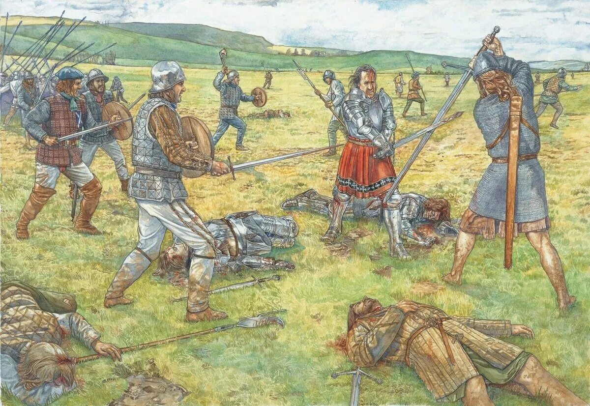 Битва 16 13. Битва при флоддене 1513. шотландцы 13 века. шотландская пехота 14 века. оспрей ирландские воины xvi века.