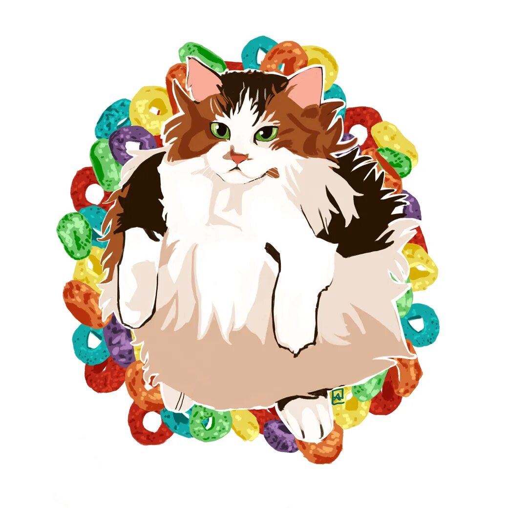 Loops cat. Lööps. кошка хаоса. memecat.