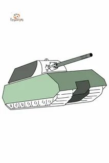 Как нарисовать танк маус