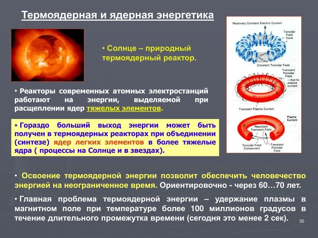 Ядерная и термоядерная энергия