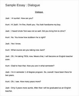 Dialogue examples